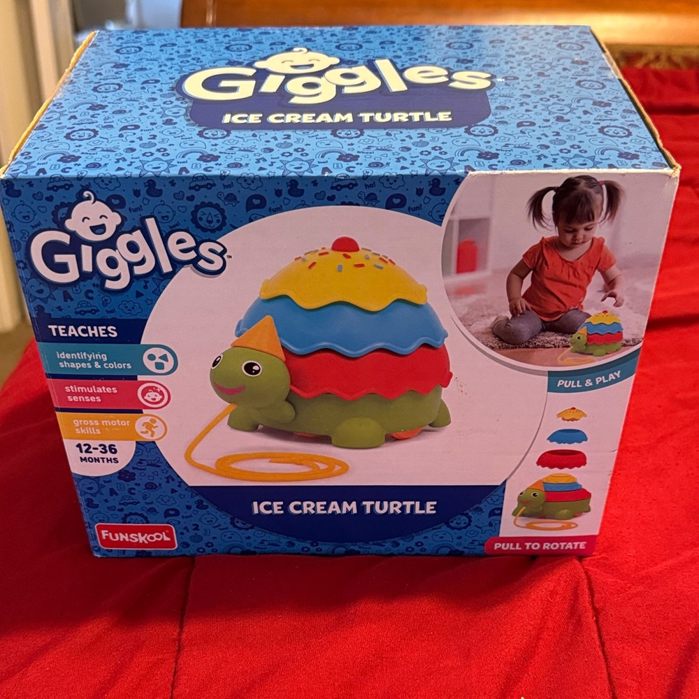 Giggles Ice Cream Turtle - Colorful Learning Toy